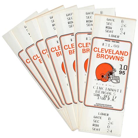 Previously, it was named Cleveland Browns Stadium. . Browns tickets for sale